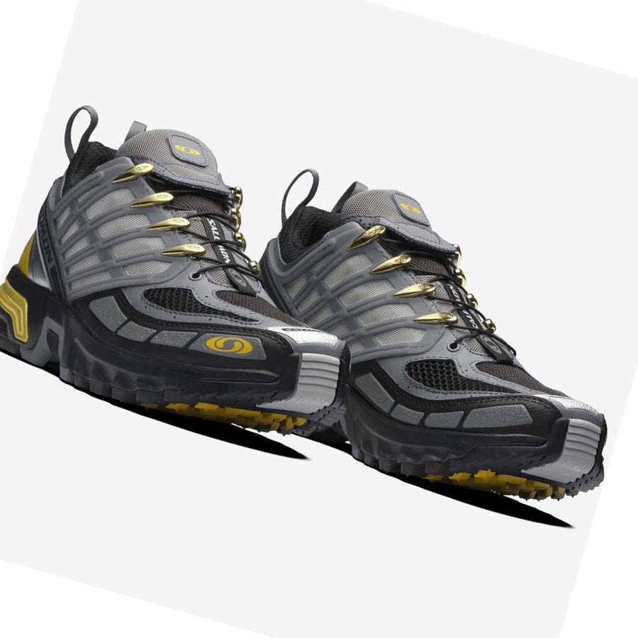 Salomon ACS PRO ADVANCED Tornacipő Férfi Szürke Sárga | HU 2173LIS